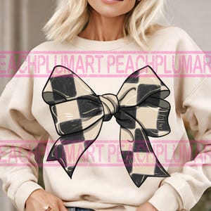 Checkered bow png, Checkered png, Mama bow png, Coquette bow png sublimate design download, Coquette checkered bow png, Bow png
