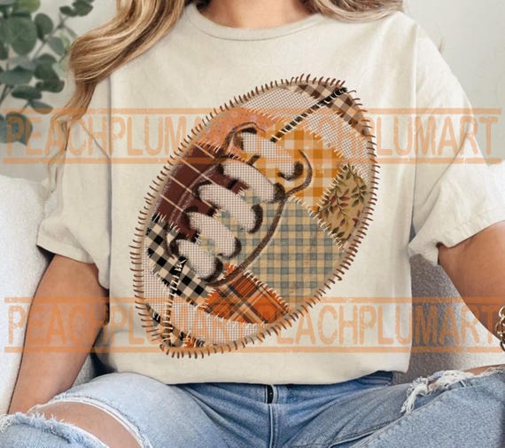 Fall patchwork football png, Patchwork football png, Preppy Football Png, Football mom png, Patchwork fall game day png, boho game day png
