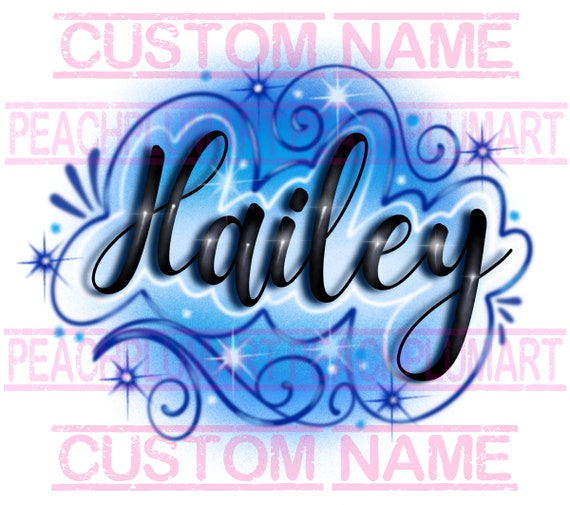 Airbrush custom name png sublimation design download, Personalized airbrush name png, Custom airbrush name png, Custom Y2K name design