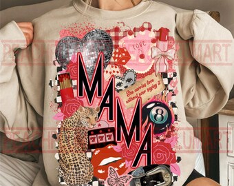 Western Valentinstag Collage Mama PNG, Valentinstag Collage Mama PNG, Valentinstag Mama PNG