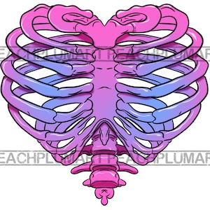Skeleton Chest Png, Rib Cage Png, Heart Rib Cage Png, Rib Cage Svg, Skeleton Png, Skeleton Svg, Skeleton Heart Png, Skeleton Heart Svg