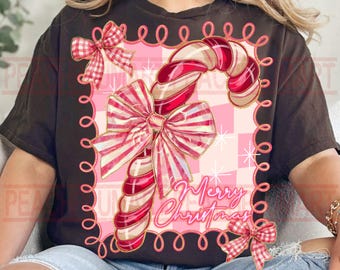 Adretter Zuckerstange Png, Prepy Frohe Weihnachten Png, Karierte Frohe Weihnachten Png, Preppy Weihnachtsrahmen Png, Kokette Weihnachten Png