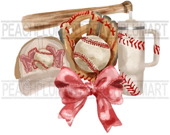 Coquette Baseball png , Cowpquette Baseball Mom png, Baseball Mom png Sublimationsdesign Download, Baseball mit Schleife png, Baseball Band png