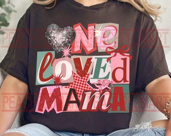 Eine geliebte Mama png, Valentinstag Mama png, Valentinstag Mama Png, Y2K Collage Valentinstag Mama Png Sublimationsentwurf