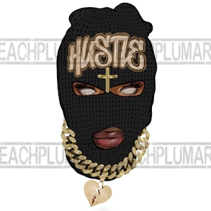 Ski mask woman png sublimation design, Ski mask hustle png, Gangster girl png, Gangsta png, Gangster png sublimation png, hood girl png