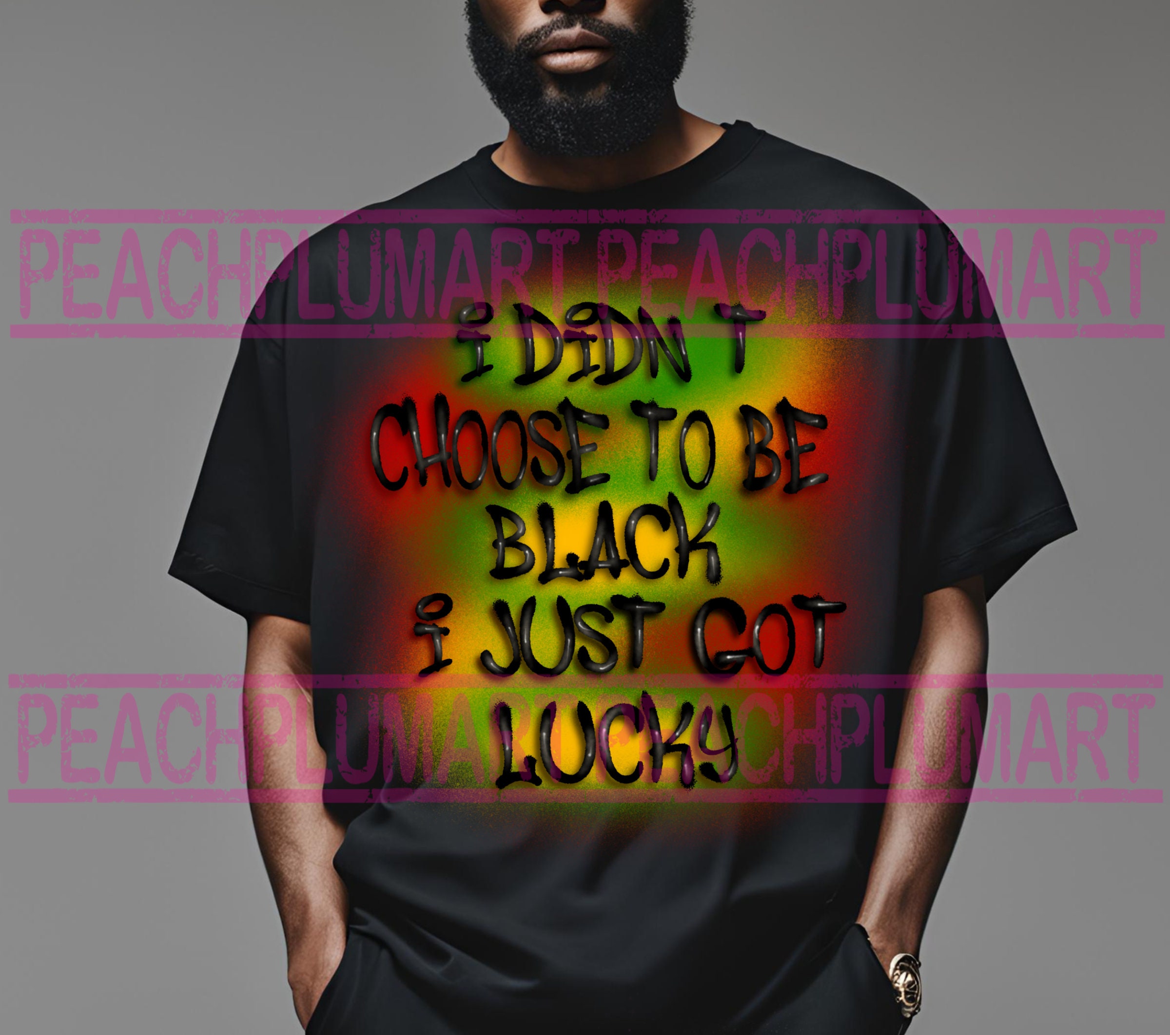ファッション I Didn't Choose To Be Black Shirt African American Loc Women T-Shirt I Didn't Choose To Be Black I Just Got Lucky - Black Pride T