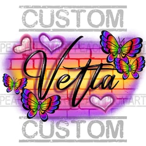 Custom Airbrush Names, Airbrush Png, Custom Digital Airbrush, Airbrush Png, Sample work before purchase, Graffiti Name Png, Gift for Her