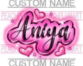 Benutzerdefinierte Airbrush-Namen, Airbrush Png, benutzerdefinierte digitale Airbrush, Airbrush Png, Musterarbeit vor dem Kauf, Graffiti Name Png, Geschenk für sie