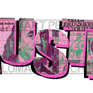 Hustle Png, Hustle Svg, Hustle Dolar Bill Png, Hustler Png, Money Png, Cash Png, Printable Digital File, Pink Hustle, Boss Babe Png