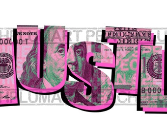 Hustle Png, Hustle Svg, Hustle Dolar Bill Png, Hustler Png, Money Png, Cash Png, Printable Digital File, Pink Hustle, Boss Babe Png