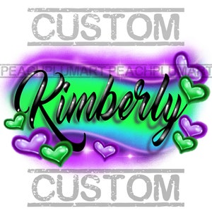 Custom Airbrush Names, Airbrush Png, Custom Digital Airbrush, Airbrush Png, Sample work before purchase, Graffiti Name Png, Gift for Her