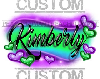 Custom Airbrush Names, Airbrush Png, Custom Digital Airbrush, Airbrush Png, Sample work before purchase, Graffiti Name Png, Gift for Her