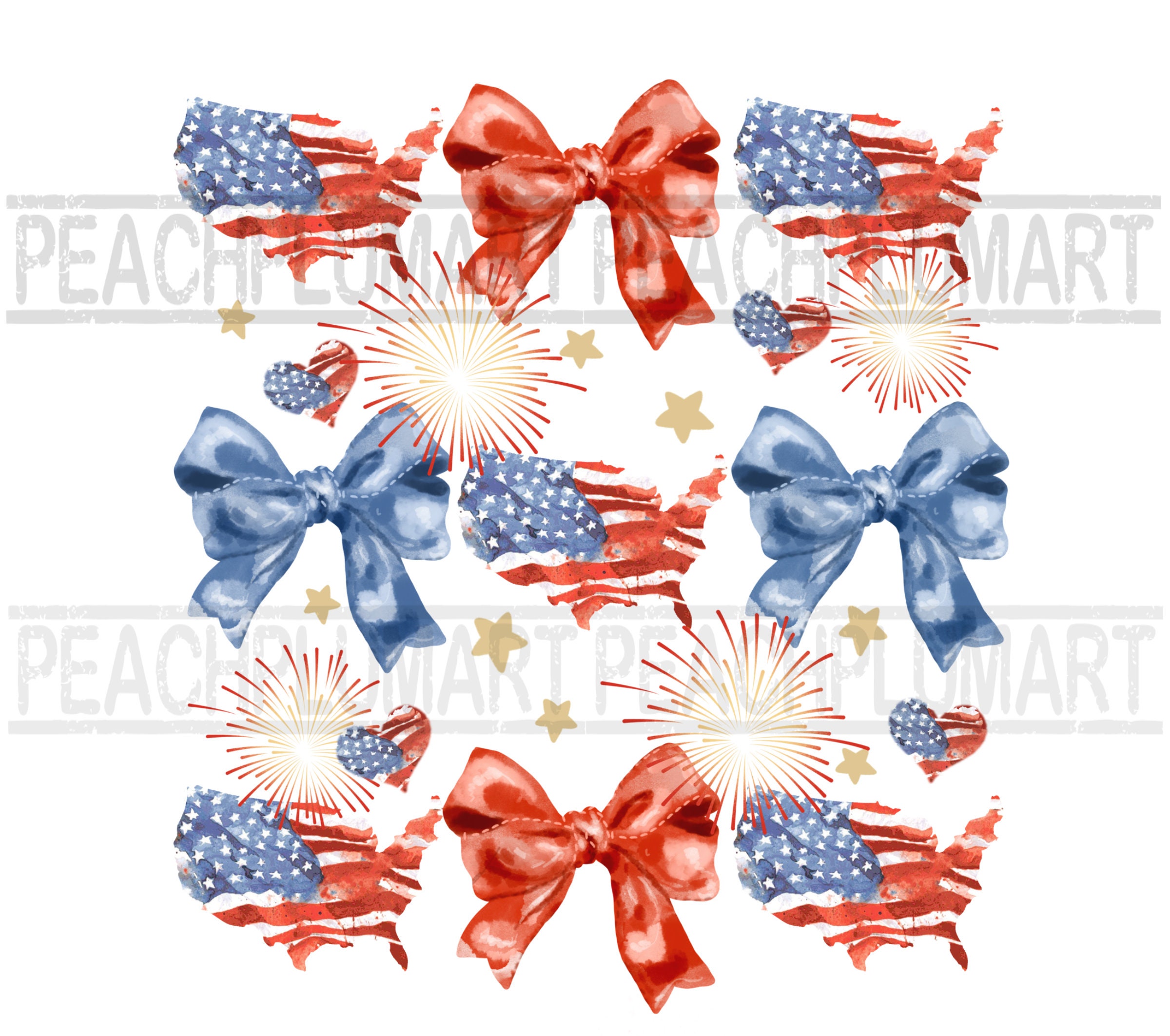 Coquette American Flag Png, Coquette Bow Png, 4th of July Sublimation ...