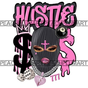 Hustle Ski Mask Png, Hustle Ski Mask Woman Png, Gangster Woman Png, Gangster Svg, Gangster Babe Png, Gangster Baby png, Hustler Png