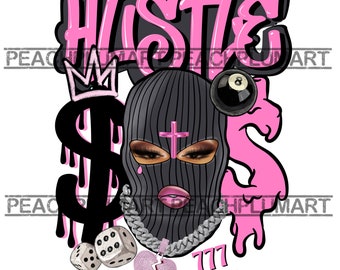 Hustle Ski Mask Png, Hustle Ski Mask Woman Png, Gangster Woman Png, Gangster Svg, Gangster Babe Png, Gangster Baby png, Hustler Png