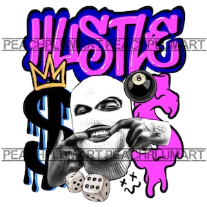 Hustle Gangster Png, Hustle Png, Hustle Svg, Ski Mask Png, Ski Mask Man Png, Hustler Png, Hustler Svg, Money Chaser Png, Make Money Png
