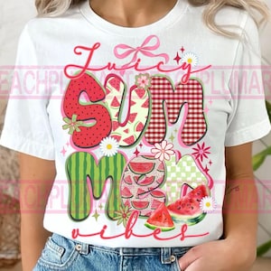 Juicy Summer Vibes Png, Sweet Summer time PNG, Coquette Summer PNG, Retro Summer Png, Beach Png, Hello Summer Png, Watermelon Summer Png