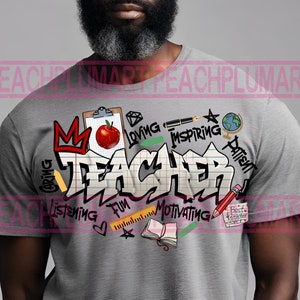Leraar graffiti png, beste leraar ooit png, inspirerende png, liefhebbend png, terug naar school png, leraar graffiti png, leraar png sublimatie