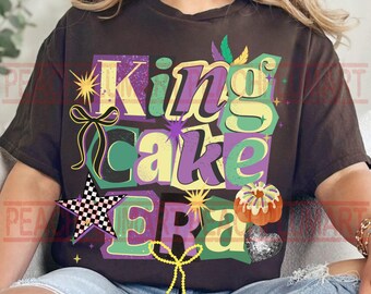 King Cake Era Png, Y2K Collage Mardi Gras Png, King Cake Png, Coquette Louisiana Png, Mardi Gras Bow png, Mardi Gras girly png