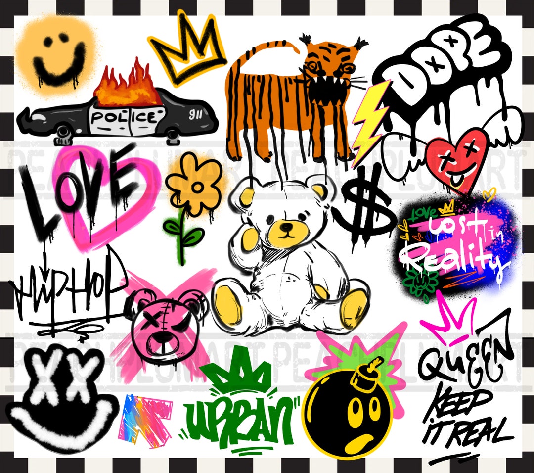 Graffiti Spray Paint Clip Art, Make Your Own Graffiti Design, Graffiti