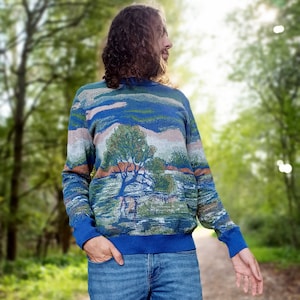 Unisex Knitted Sweater Tree of the Lakes Summer Noon Crewneck Classic Fit image 1