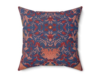 Reincarnation (Royal Ruby) Cushion - Square Throw Pillow and Cover