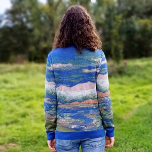 Unisex Knitted Sweater Tree of the Lakes Summer Noon Crewneck Classic Fit image 3