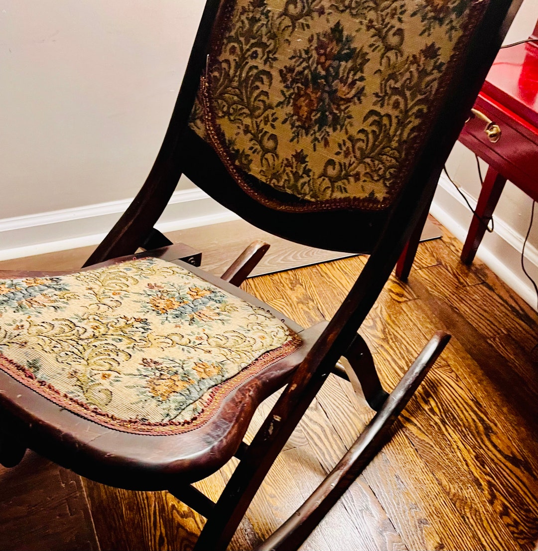 1930s Antique Rocking Chair Sewing Chair Mahogany - Etsy