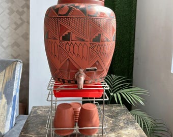 Heavy Steel Matka Stand | Water Dispenser Holder, Countertop Riser (India)