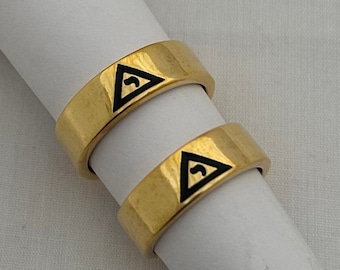 14k Gold Filled Scottish Rite Freimaurer Ring: Freimaurer Bande
