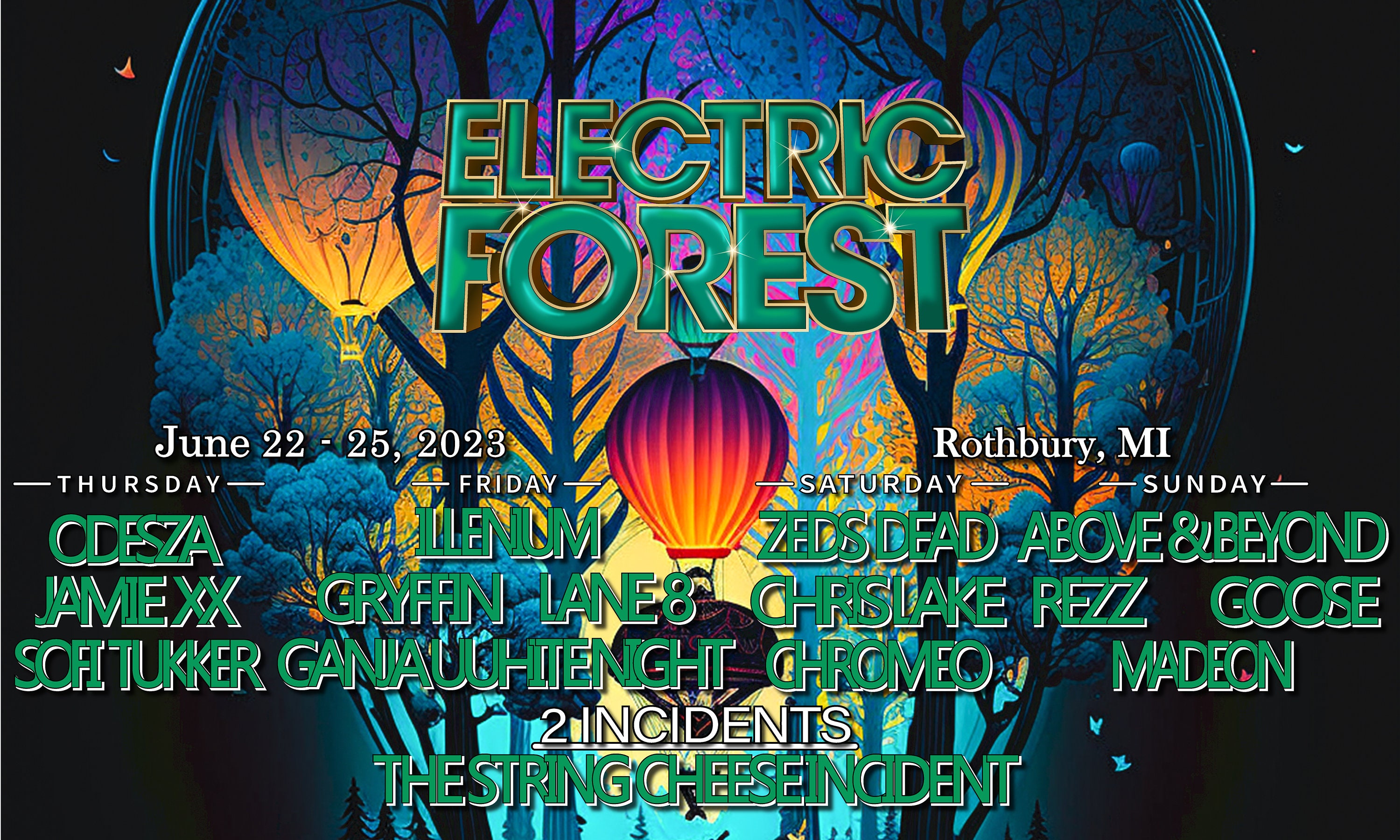 2023 Electric Forest Flags - Etsy
