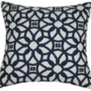 Sunbrella® Luxe Indigo Pillow Cover - Sunbrella Outdoor Pillow Cover, Decorative Pillow Cover, Hidden Zipper
