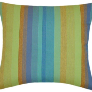 Sunbrella® Astoria Lagoon Pillow Cover - Sunbrella Pillow Covers, Decorative Pillow Cover, Hidden Zipper