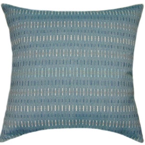 Sunbrella® Esti Lagoon Pillow Cover - Sunbrella Outdoor Pillow Cover, Decorative Pillow Cover, Hidden Zipper