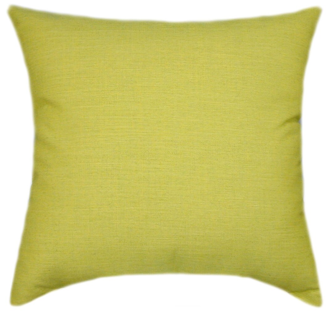 Sunbrella® Cast Citrus Yellow Pillow Cover Sunbrella® Outdoor Pillow