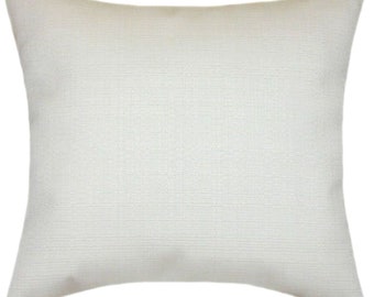 Sunbrella® Linen Natural White Pillow Cover – Indoor/Outdoor Decor
