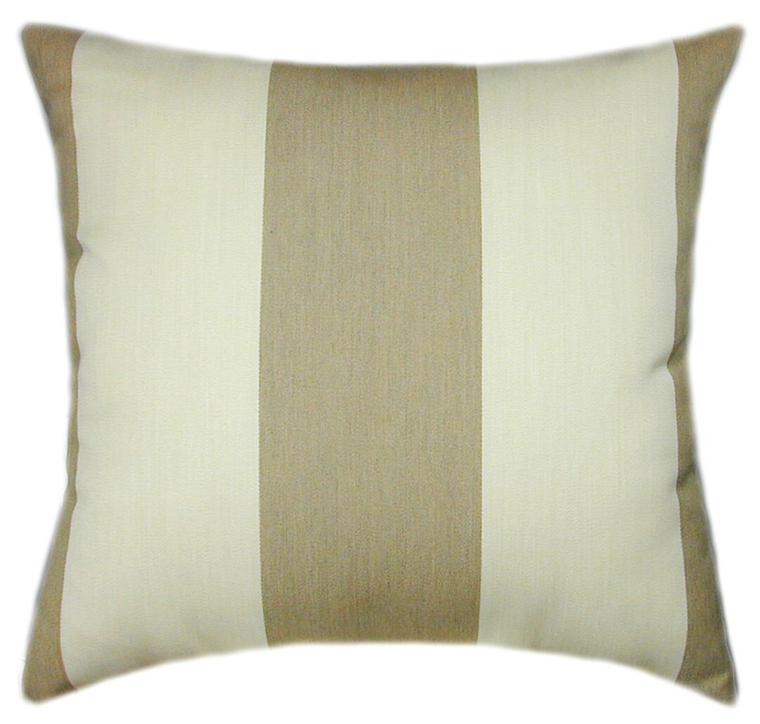 Sunbrella® Regency Sand II Pillow Cover Sunbrella Pillow Covers, Decorative Pillow Cover, Hidden