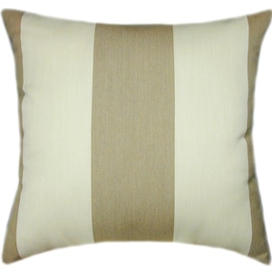 Sunbrella® Regency Sand II Stripe Pillow Cover – Indoor/Outdoor Decor