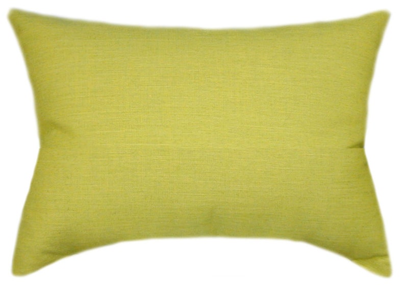 Sunbrella® Cast Citrus Yellow Pillow Cover Sunbrella® Outdoor Pillow