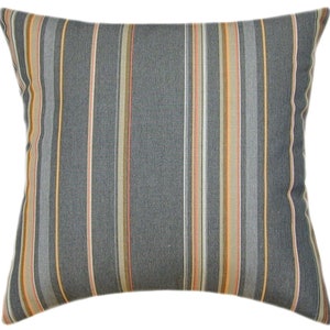 Sunbrella® Stanton Greystone Pillow Cover - Sunbrella Outdoor Pillow Cover, Decorative Pillow Cover, Hidden Zipper