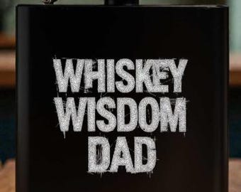 Father's Day Gift, 6oz Flask, Portable Drinkware, Just for Dad