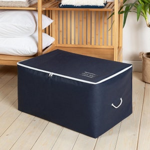 Comforter Storage Bag - Folding Organizer bag for King/Queen Comforters,  Pillows, Blankets, Bedding/Quilt, Blanket, Duvet, Mothproof Space Saver;