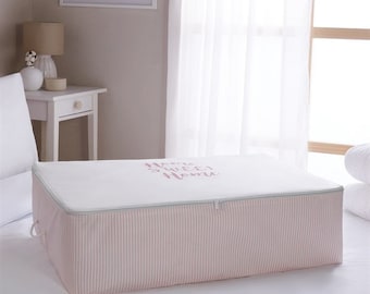 Borse portaoggetti per camera da letto, organizer per vestiti e coperte, scatole doppie in tessuto per lavanderia, borsa portaoggetti per piumino di grande capacità