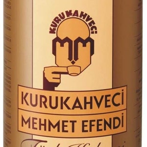 Kuru Kahveci Mehmet Efendi / Turkish Coffee 500 gr. / The most famous Turkish Coffee in a tin can / Net 9oz