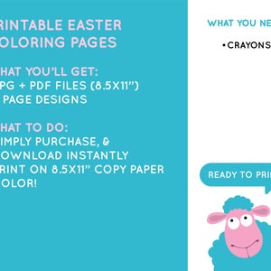 Printable Easter Coloring Pages Set of 2 Designs He is Risen Children ...