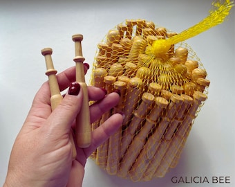 50 Galician Bobbins boxwood lace making supplies bobbin lace bobbins