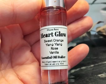 Heart Glow | Essential Oil Roller | Rose, Vanilla & Ylang Ylang | Self Care Gift | 10ml