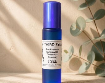 Third Eye Chakra Oil Roller | Intuition Blend, Aromatherapy Self Care Ritual