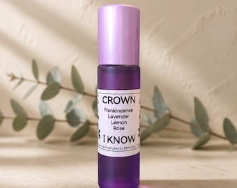 Crown Chakra Oil Roller | Peace Essential Oil Blend, Aromatherapy Roll On