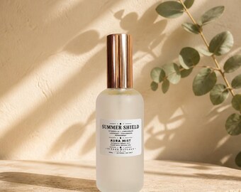 Summer Shield Aura Mist | Botanical Room & Aura Spray | Citronella Lemongrass Lavender